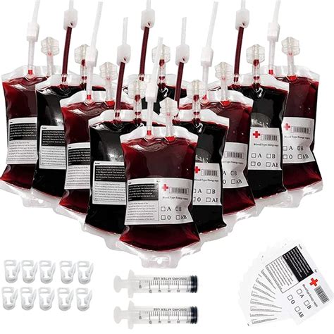 fake blood iv bag